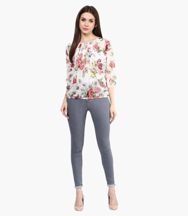 Women-Off-White-Printed-Blouson-Top-2